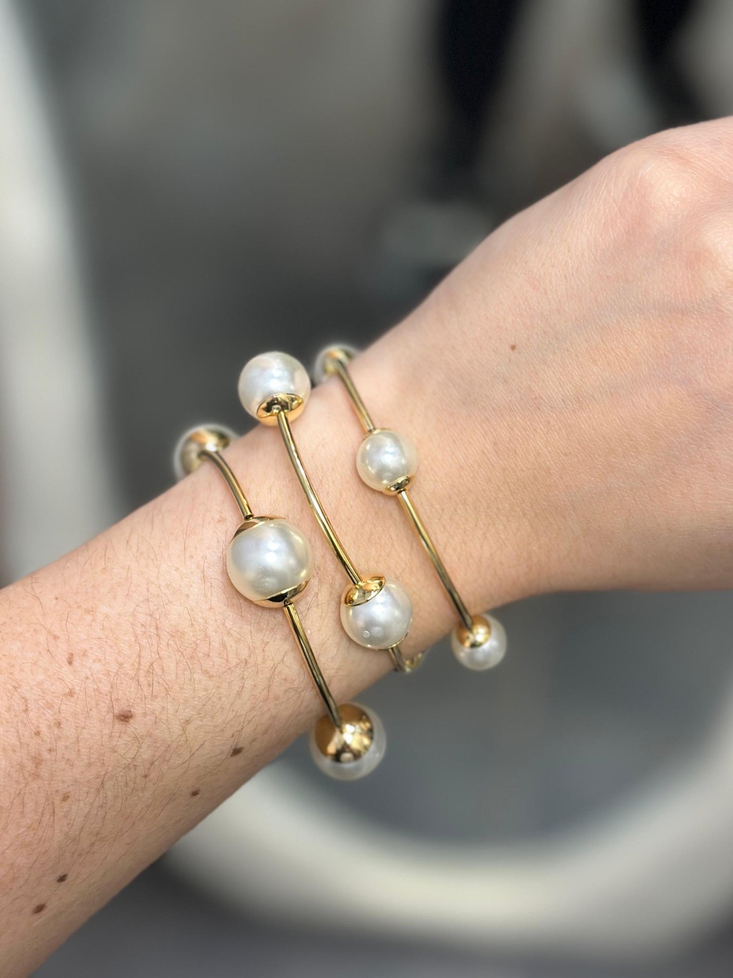 Trío de perlas bracelet