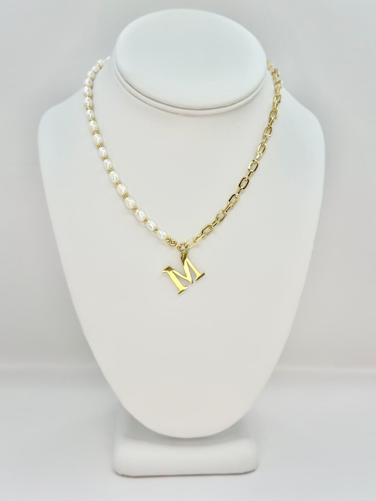 Camila Initial M Necklace