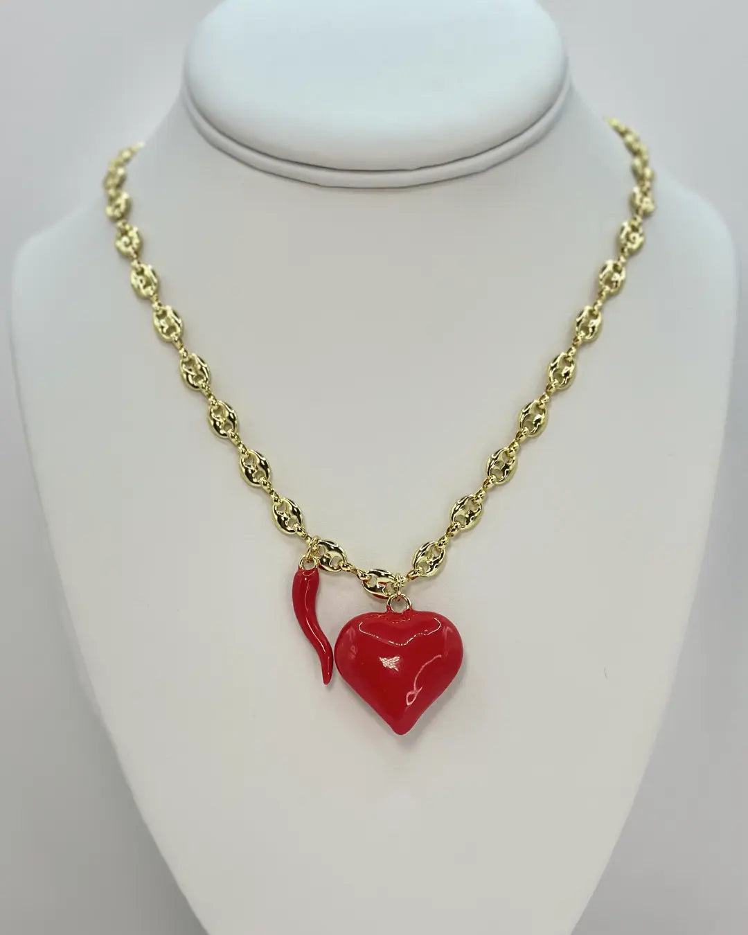 Cuore and Cornetto Necklace