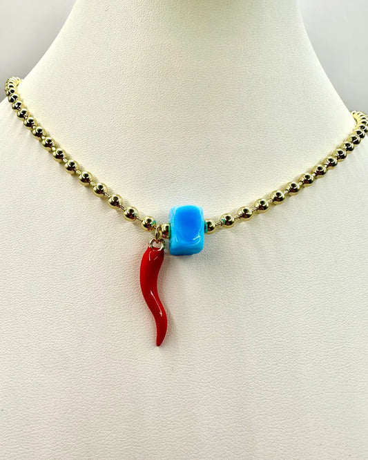 Red Cornetto Necklace