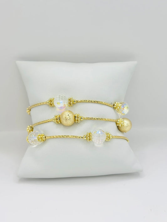 Triple bright bracelet