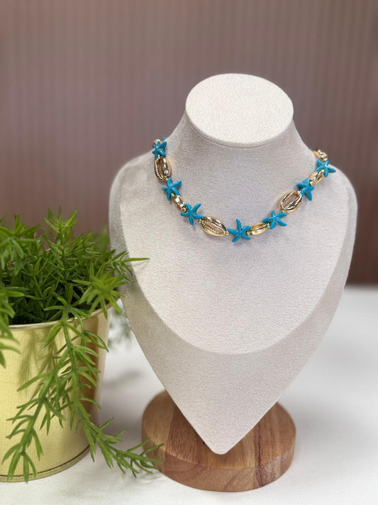 Acuarela Choker Blue
