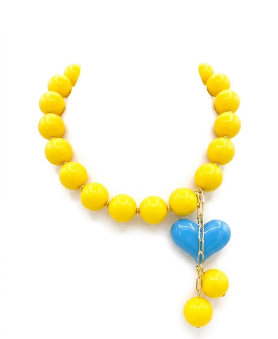 Candy Bom yellow and ligth blue