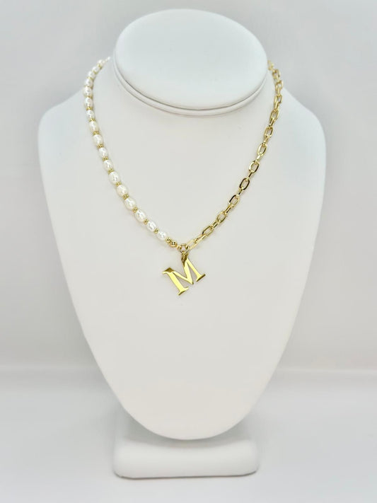 Camila Initial M Necklace