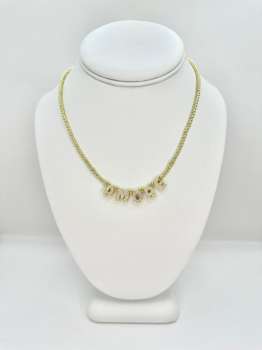 AMORE Gold and Cristal Choker