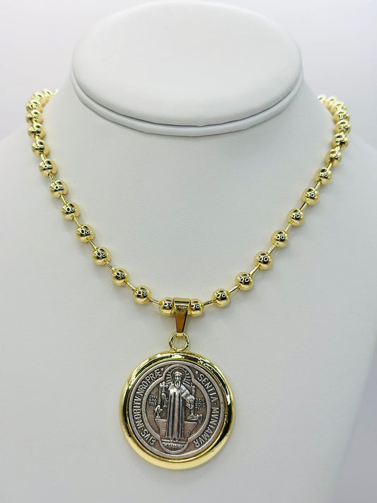Medallon San Benito Necklace