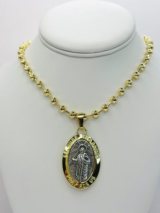 Medallon San Judas Tadeo  Necklace