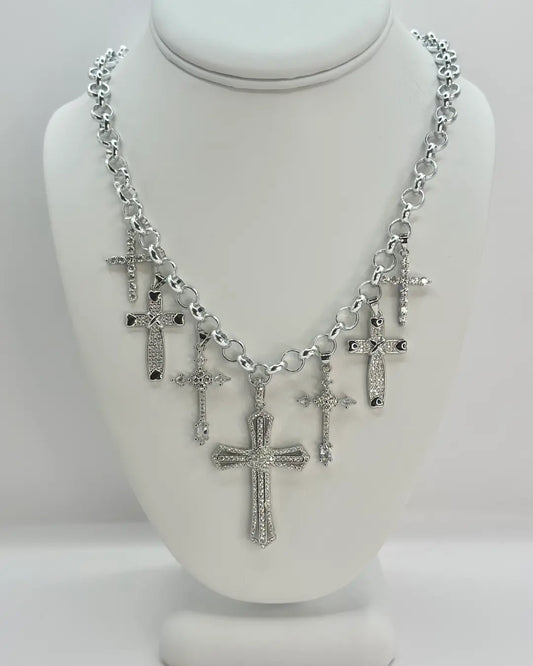 Silver Cross Necklace
